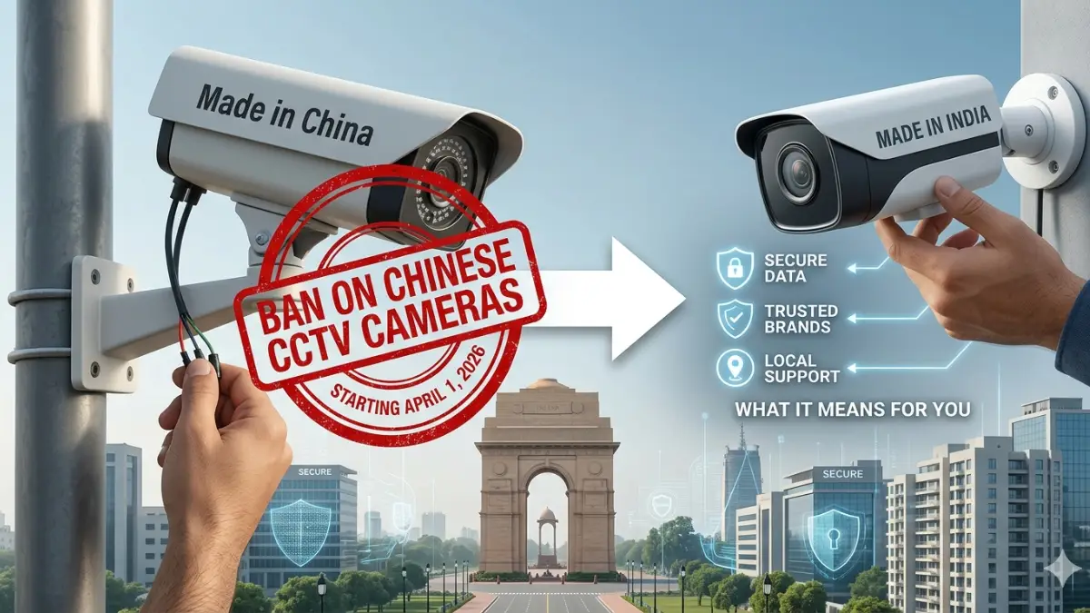 India Ban on Chinese CCTV Cameras What It Means for You Starting April 1, 2026