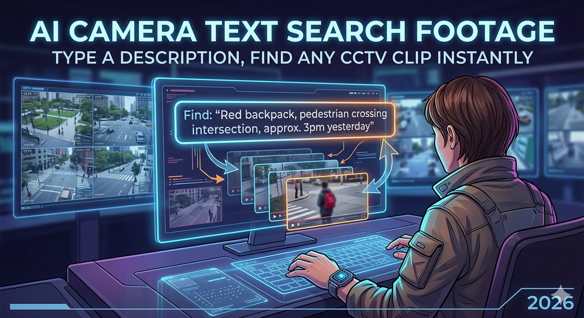 AI Camera Text Search Footage — Type a Description, Find Any CCTV Clip