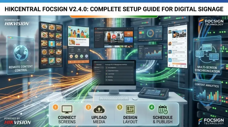 HikCentral FocSign V2.4.0 Complete Setup Guide for Digital Signage