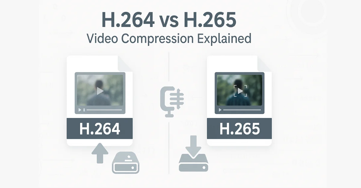 What is the difference between H.264 and H.265 compression