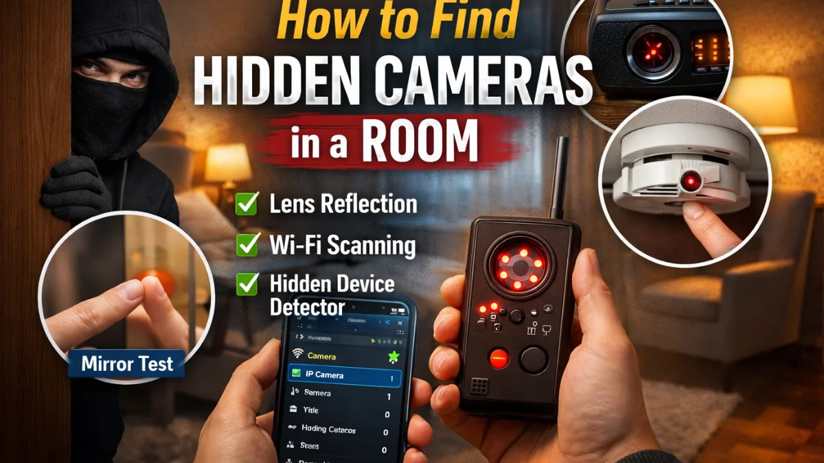 How to Find Hidden Cameras in a Room A Complete Safety Guide