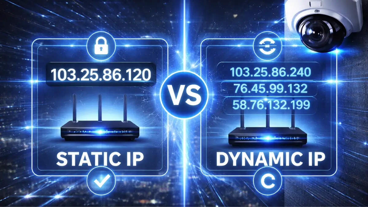 Static IP vs Dynamic IP for CCTV (2026 Guide) – Which is Better