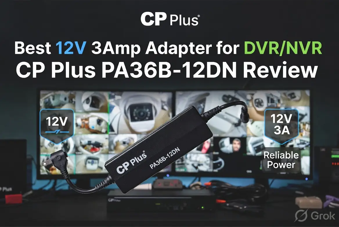 Best 12V 3Amp Adapter for DVRNVR CP Plus PA36B-12DN Review